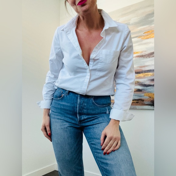 Reitmans Tops - REITMANS White Button Down Shirt MEDIUM